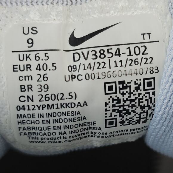 Nike Air Zoom Pegasus 40 White Laser Womens 9 Running Shoes Sneakers - Picture 12 of 12